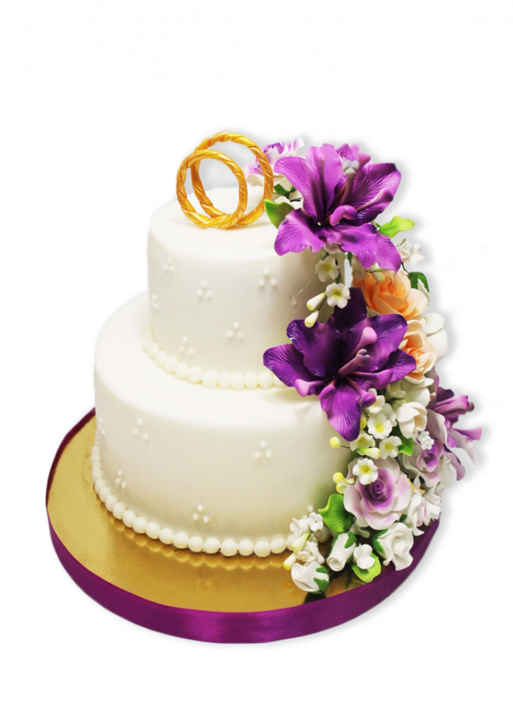 Торт свадебный одноярусный купить в Москве | TORTIK ZAKAZ